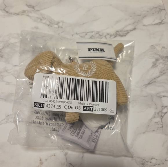 PINK DOG KEYCHAIN By VICTORIA SECRET. - Picture 2 of 2